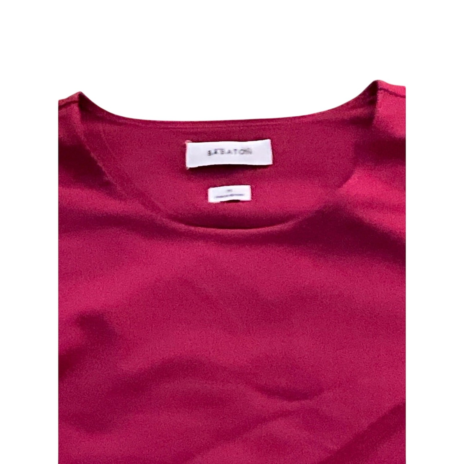 Babaton Aritzia Long Sleeve Bodycon Mini Dress Magenta Size M NWOT SS26