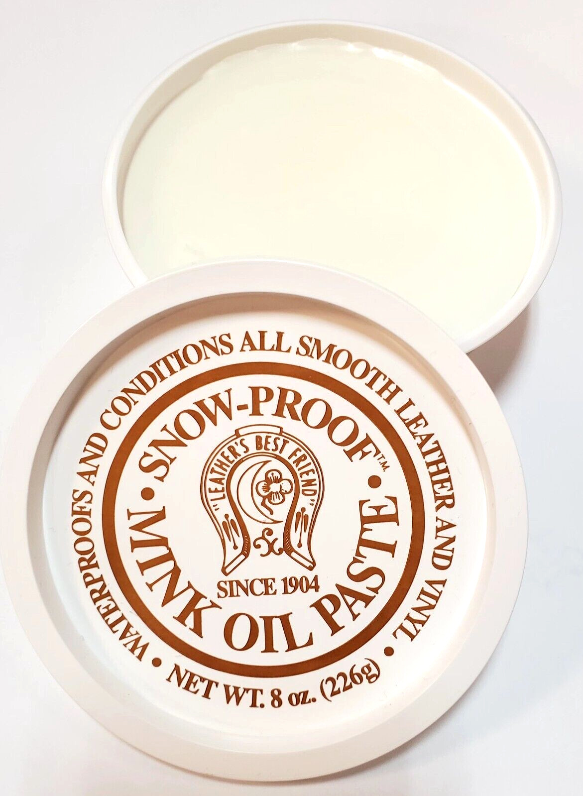 Fiebing Snow Proof Mink Oil Paste Waterproofs Conditions Smooth Leather – 8 Oz