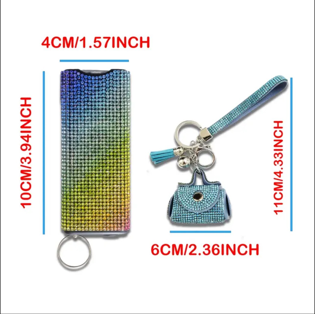 Multifunctional Electric Shock Stick & Keychain With Exquisite Bag Decoration