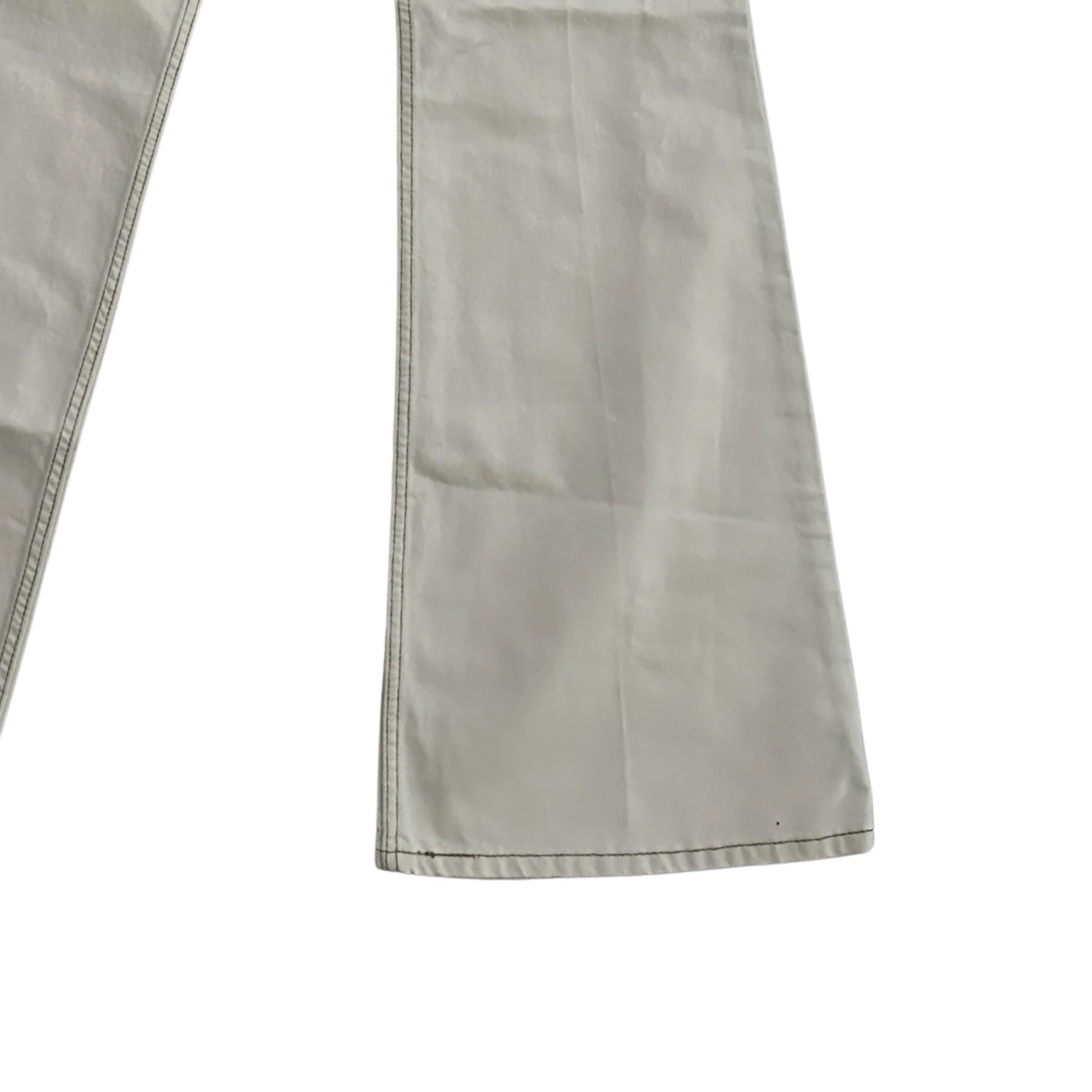 New Levis Premium 70s Ultra High Rise Flare Jeans Womens Cream White Ecru 29×32