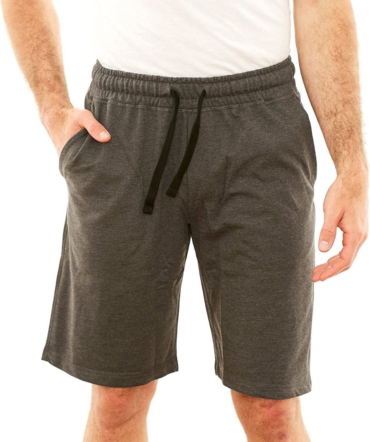 Republic Blue Men’s Sweat Shorts Fleece Cotton Jogger Gym Shorts with Pockets