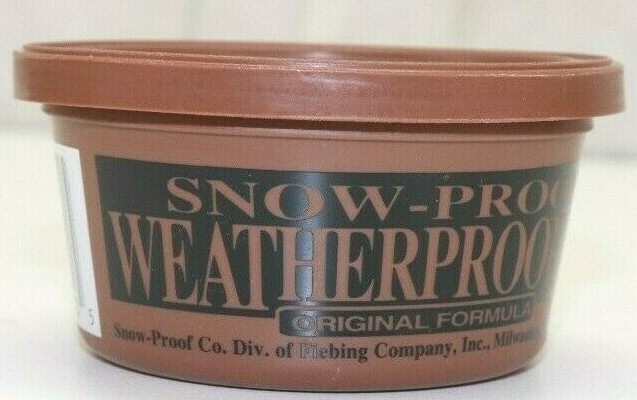 US Fiebing Snow Proof Weatherproofing Paste 3oz plastic tub shoe shine ea E6549