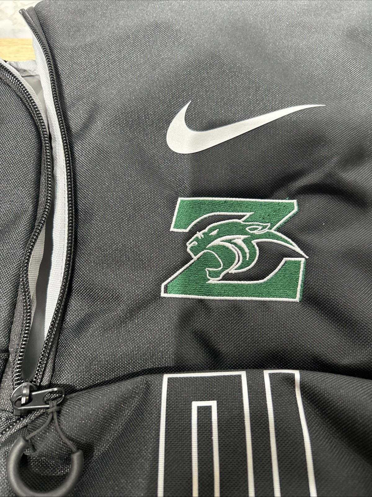 Nike Varsity Elite 32L Black School Padded Laptop Team Logo Backpack HM9965-010
