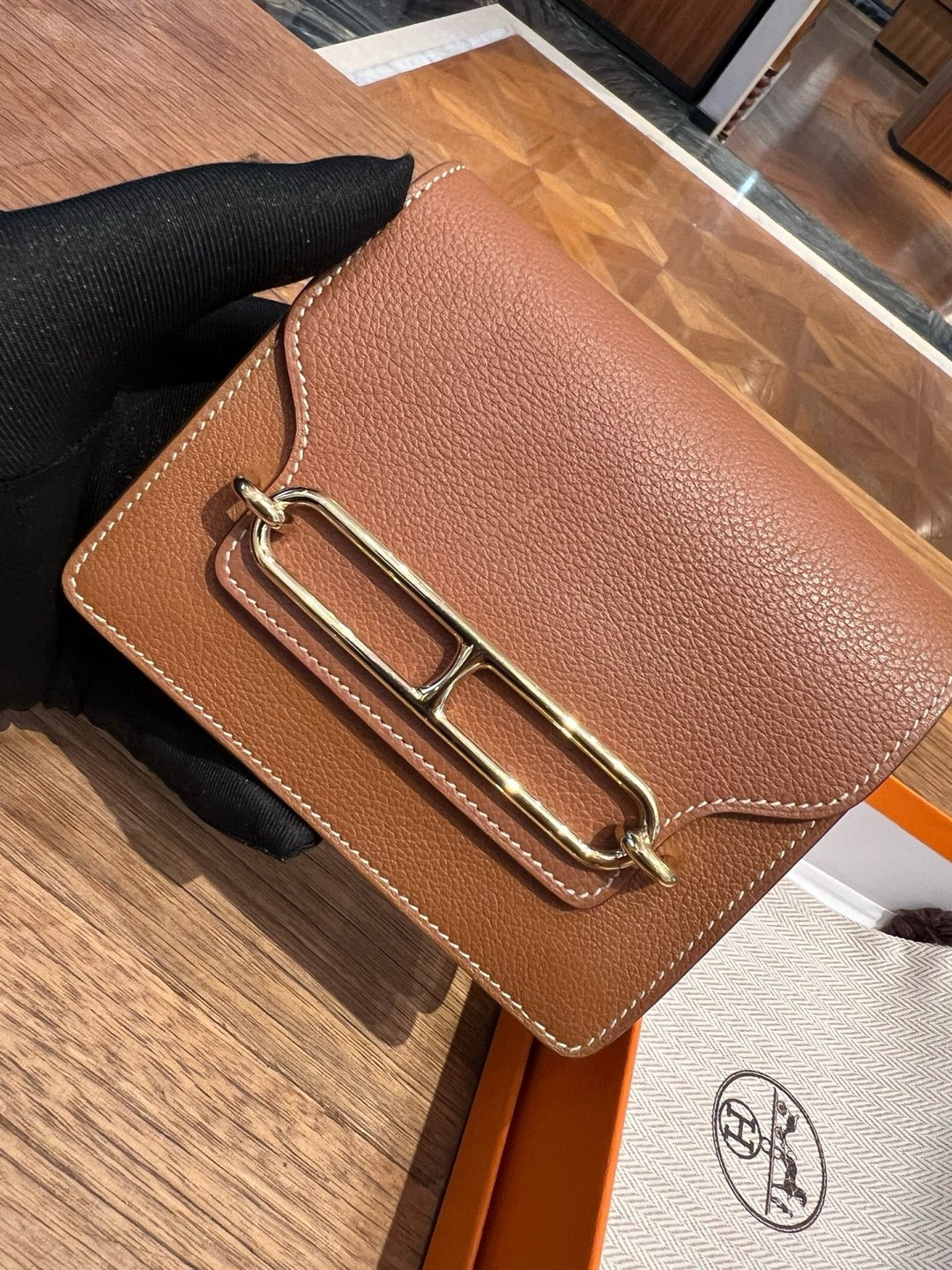 Hermes Pre-Owned Authentic Roulis Luxury Handbag H082053CP37 12.5*11cm