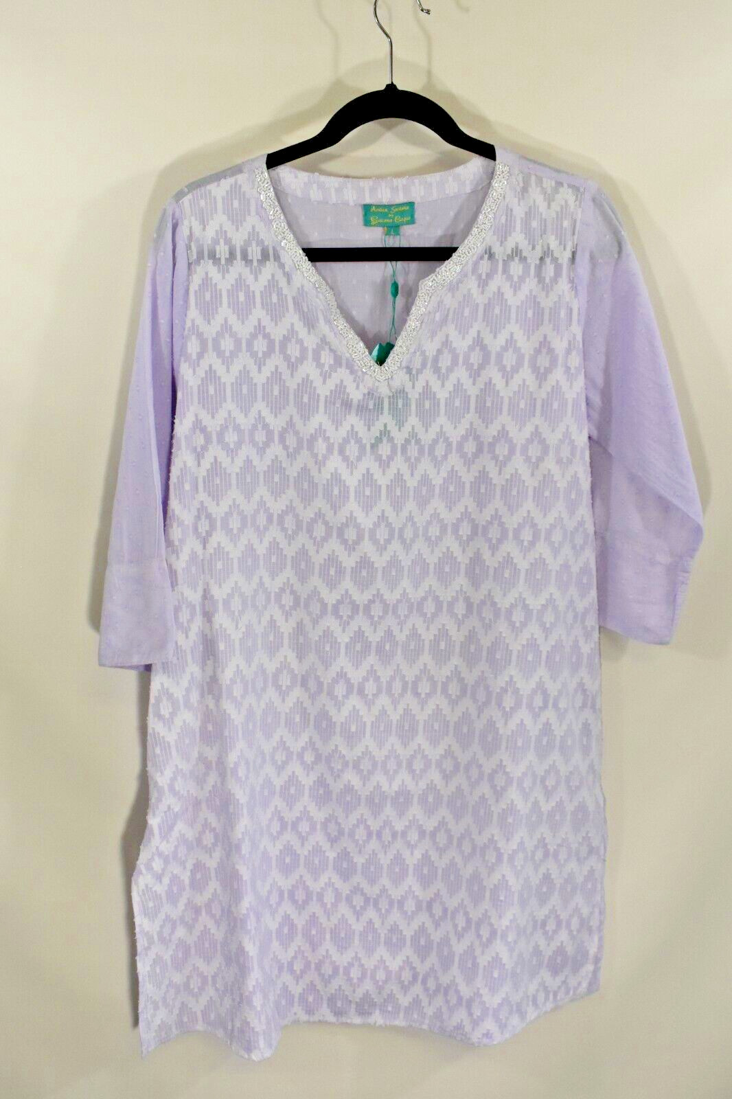 ANTICA SARTORIA LIGHT PURPLE OVERHEAD SHIRT/DRESS XL NWT