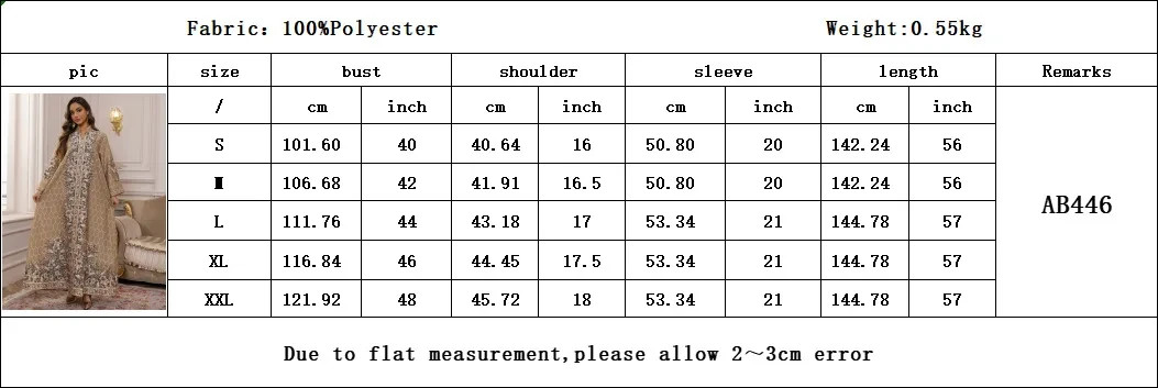 Women Muslim Abaya Kaftan Maxi Dress Eid Dubai Islamic Party Robe