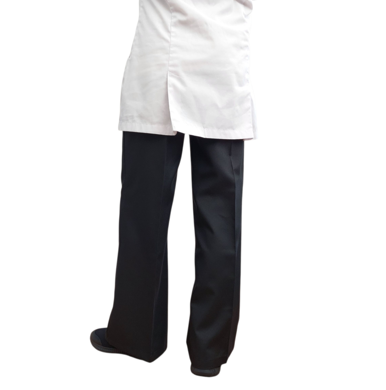 Nurses trousers therapist Care Hospital trousers wide leg easy care BLACK