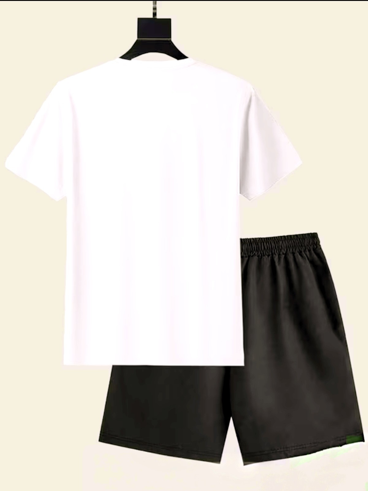 Men 2 Piece Rags 2 Riches Set T‑Shirt and Shorts Summer Outfit