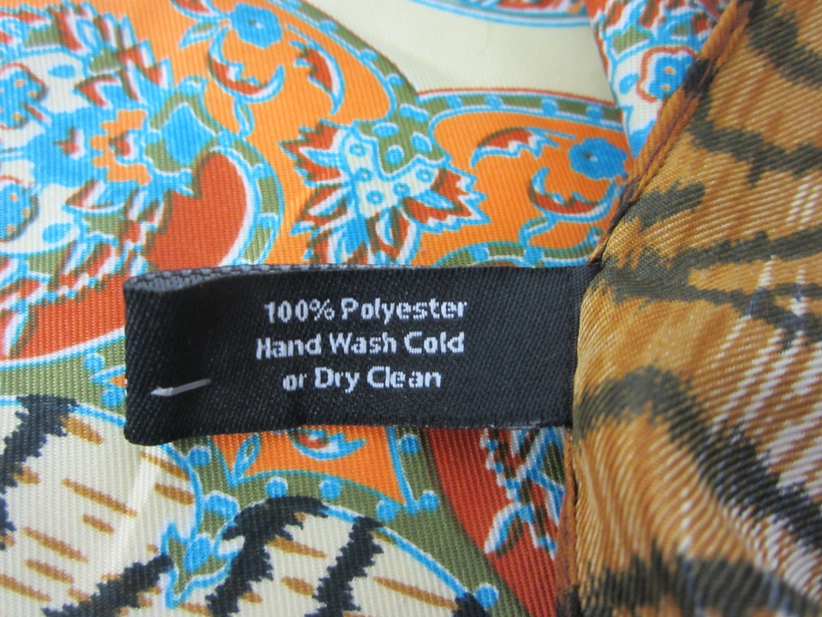 Amanda Blu Women Vintage 90s Scarf Rectangle Multifunctional Animal Paisley
