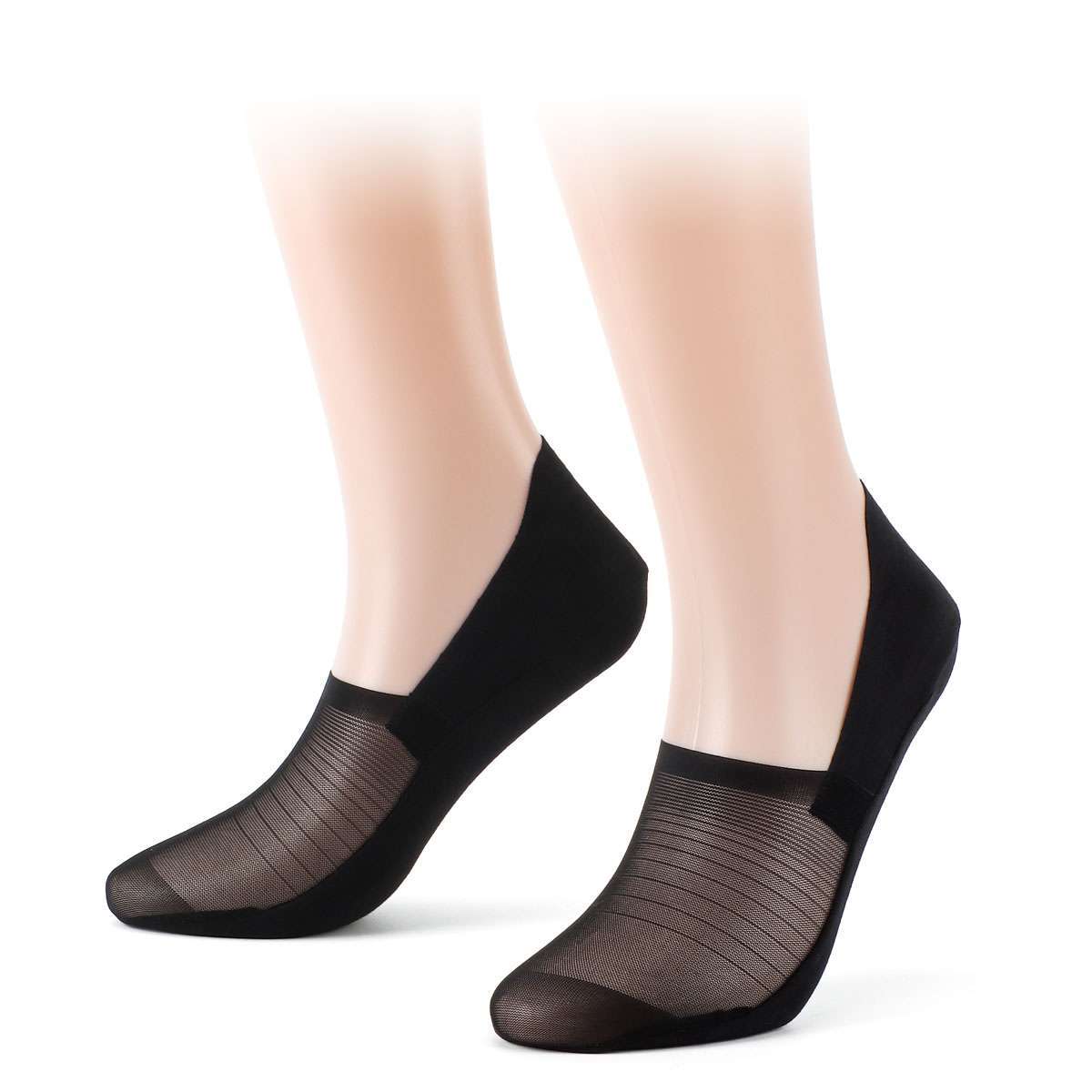 2Pairs Mens Womens Summer No Show Invisible Nonslip Boat Cotton Low Cut Socks