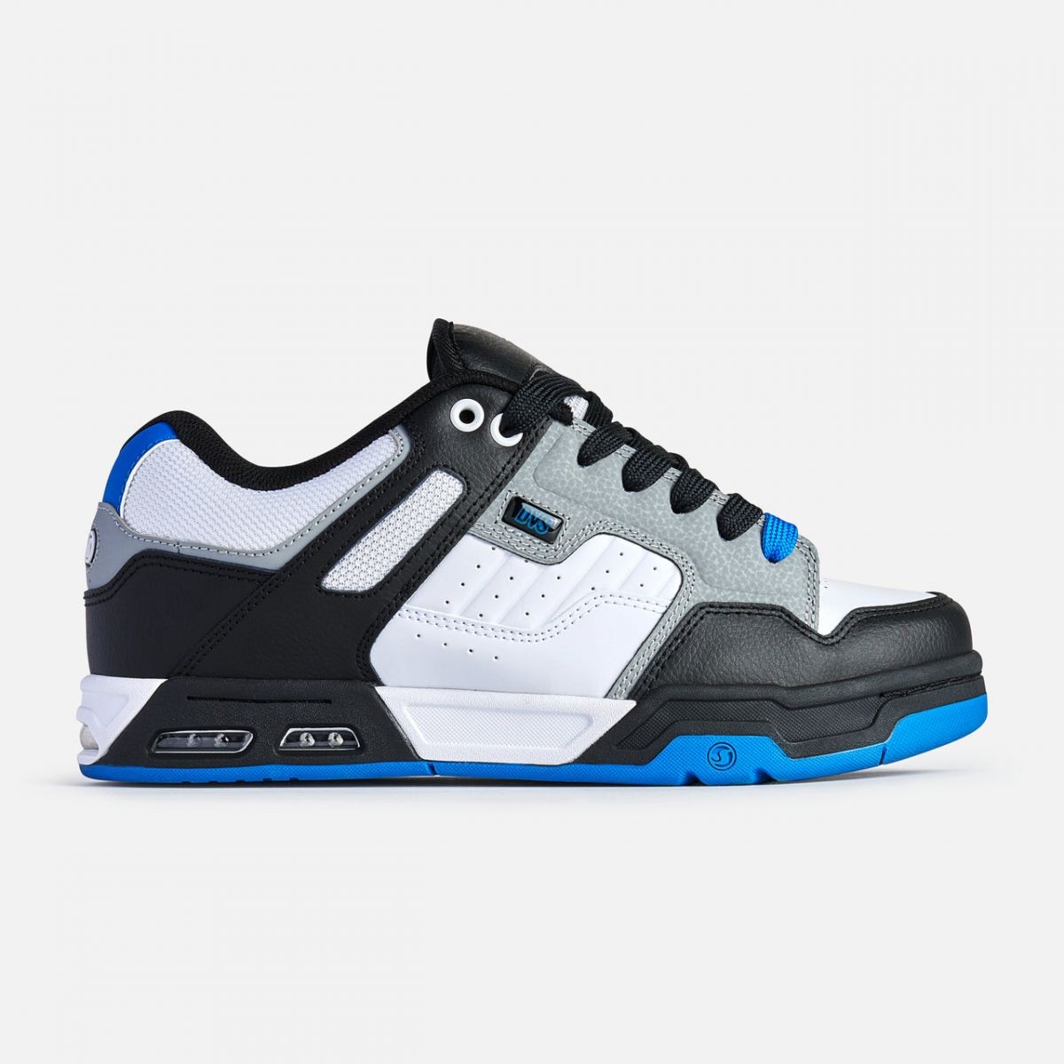 DVS Men’s Enduro Heir Skate Shoe White/Black/Blue – DV01150004, White/Black/Blue