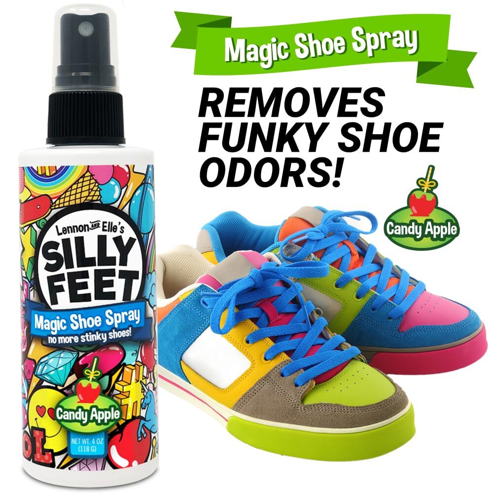 Candy Apple Foot and Shoe Deodorizer Spray, Extra-Strength Odor Eliminator