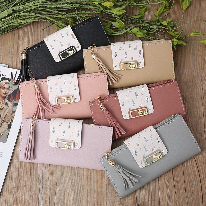 Women Lady Leather Clutch Wallet Credit Card Holder Long Purse Hasp Handbag Gift