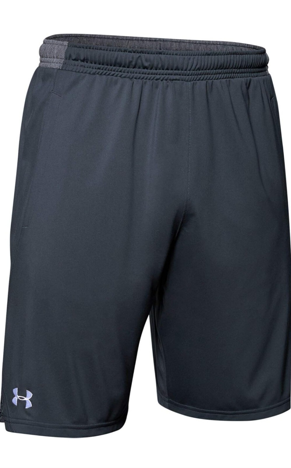 Under Armour Mens Locker 9In Pocketed 2XL Steel Gray Sports Workout Active