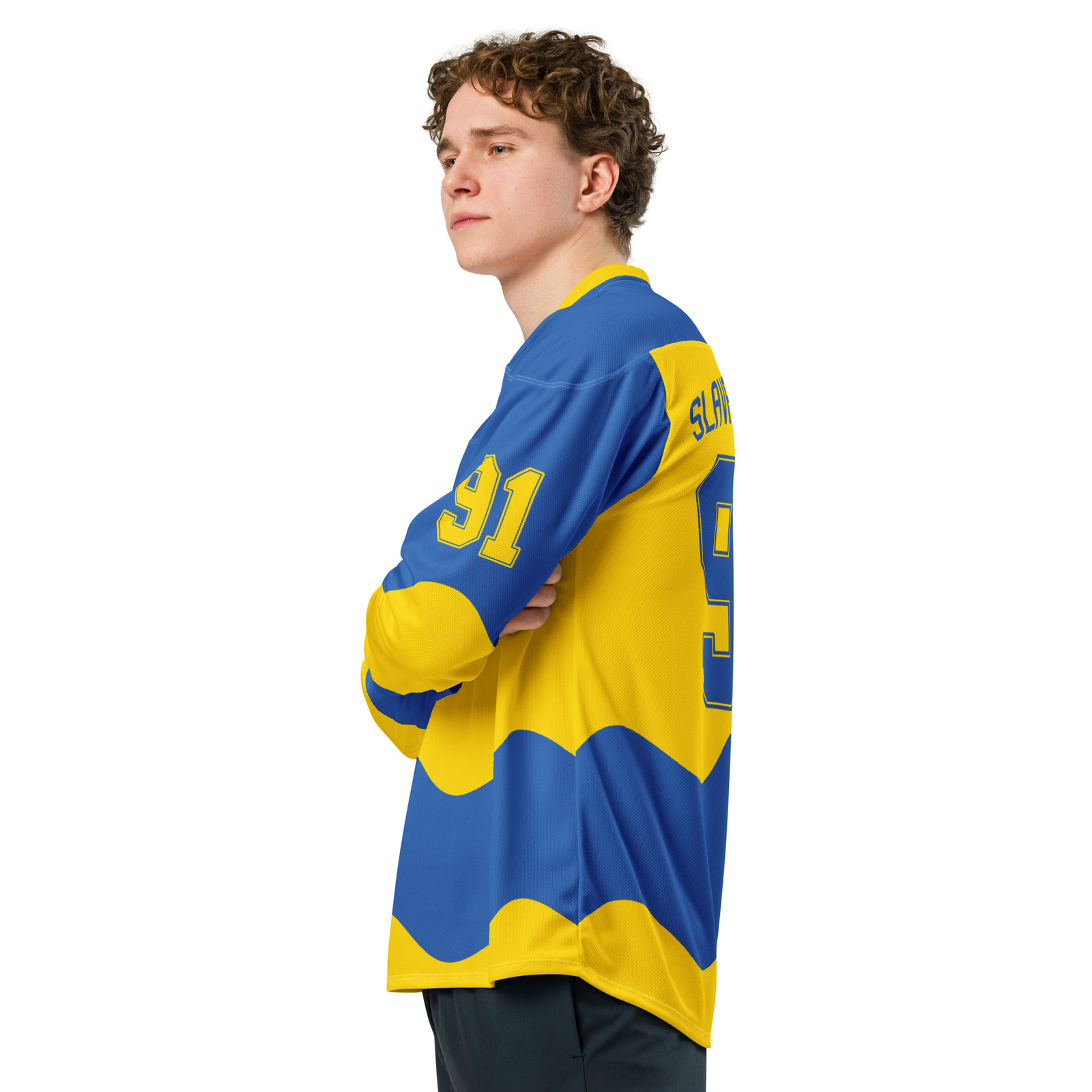 Ukraine Slava Ukraini Hockey Jersey, Unisex Adult, Eco Friendly Fan Shirt