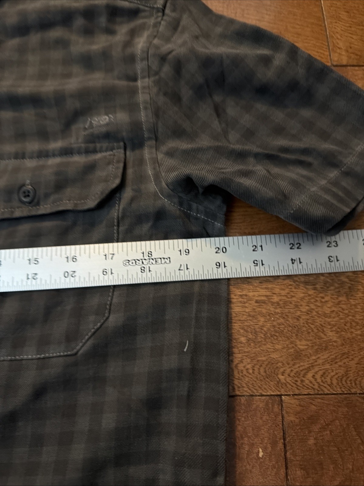 Harley Davidson Shirt Men’s Gray Plaid Button Up 1903 Medium Slim HD Patch