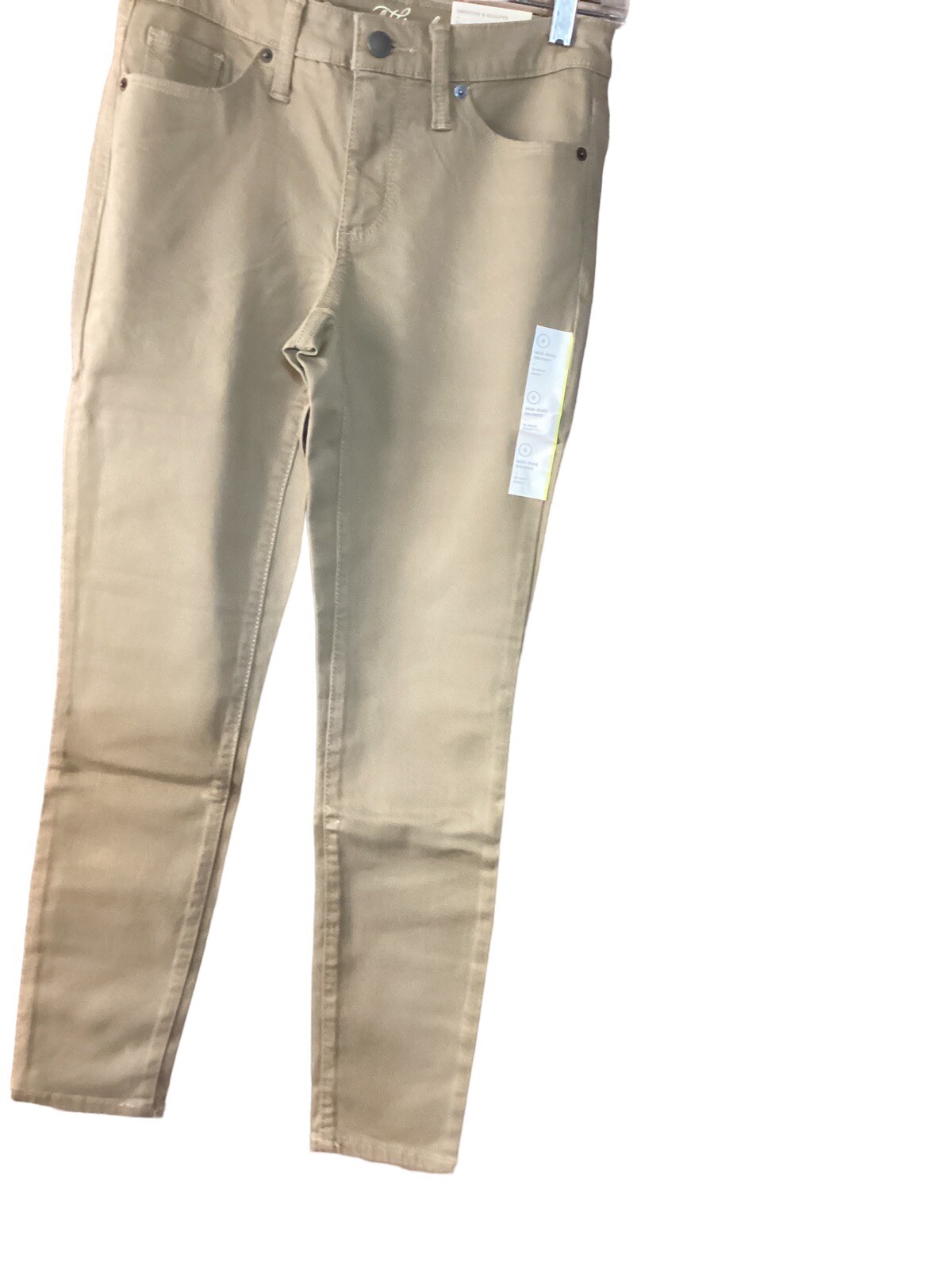 Mid-Rise Skinny Jeans Tan Khaki Pants Women’s Size 0 Universal Thread 💥NWT