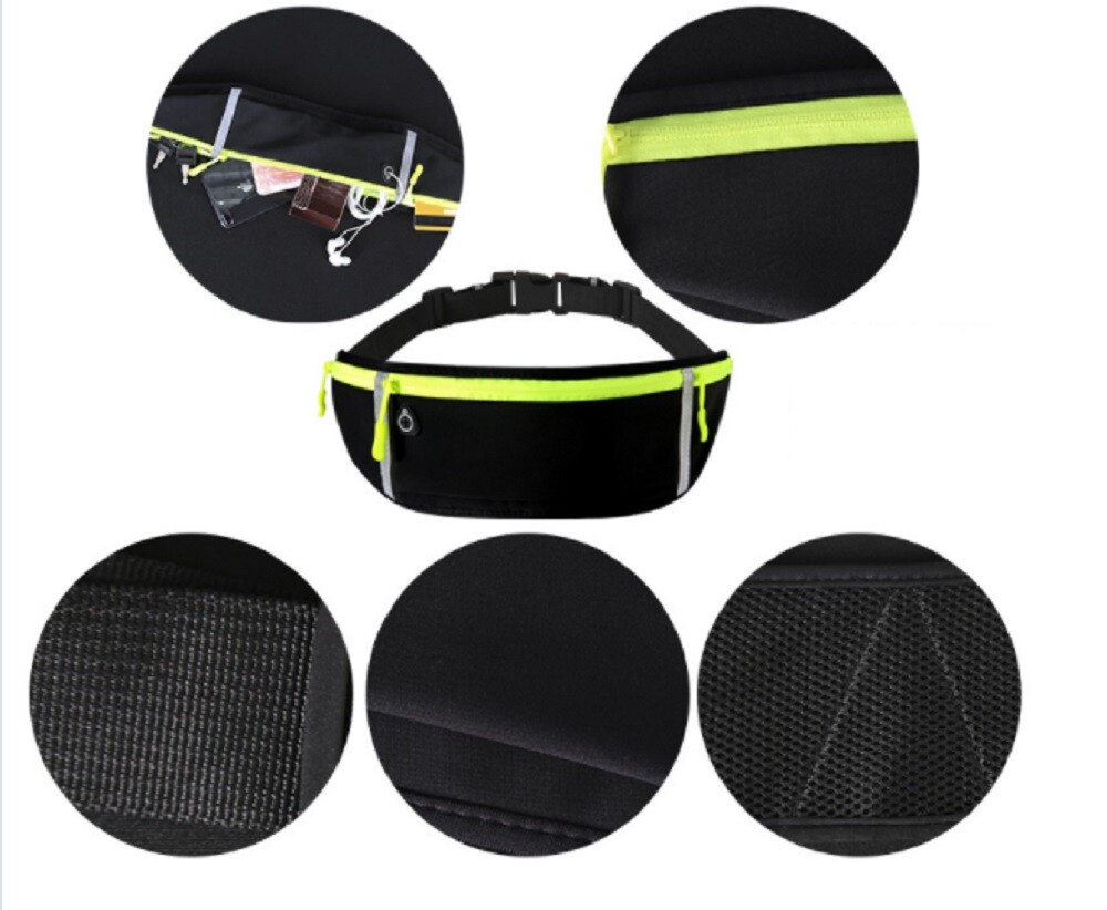 Adjustable Running Belt Waist Pack – Water-Resistant Sports Fanny Pack, Unisex