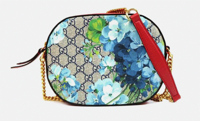 GUCCI GG Blooms O Handbag w/ Gold Chain Shoulder Strap *BRAND NEW – NEVER USED*