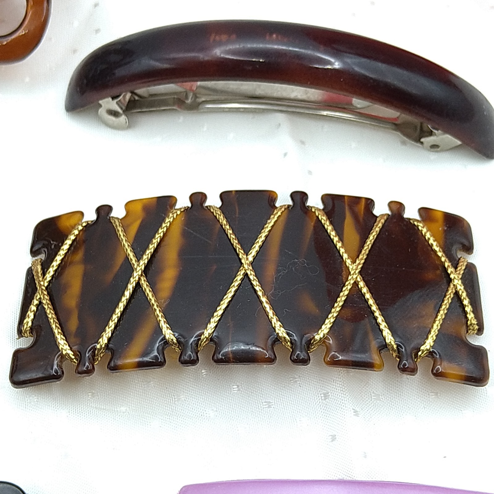 80s Hair Lot Claws Banana Clips Bun Chop Stick Barrette Side Comb Tortoise 30pcs
