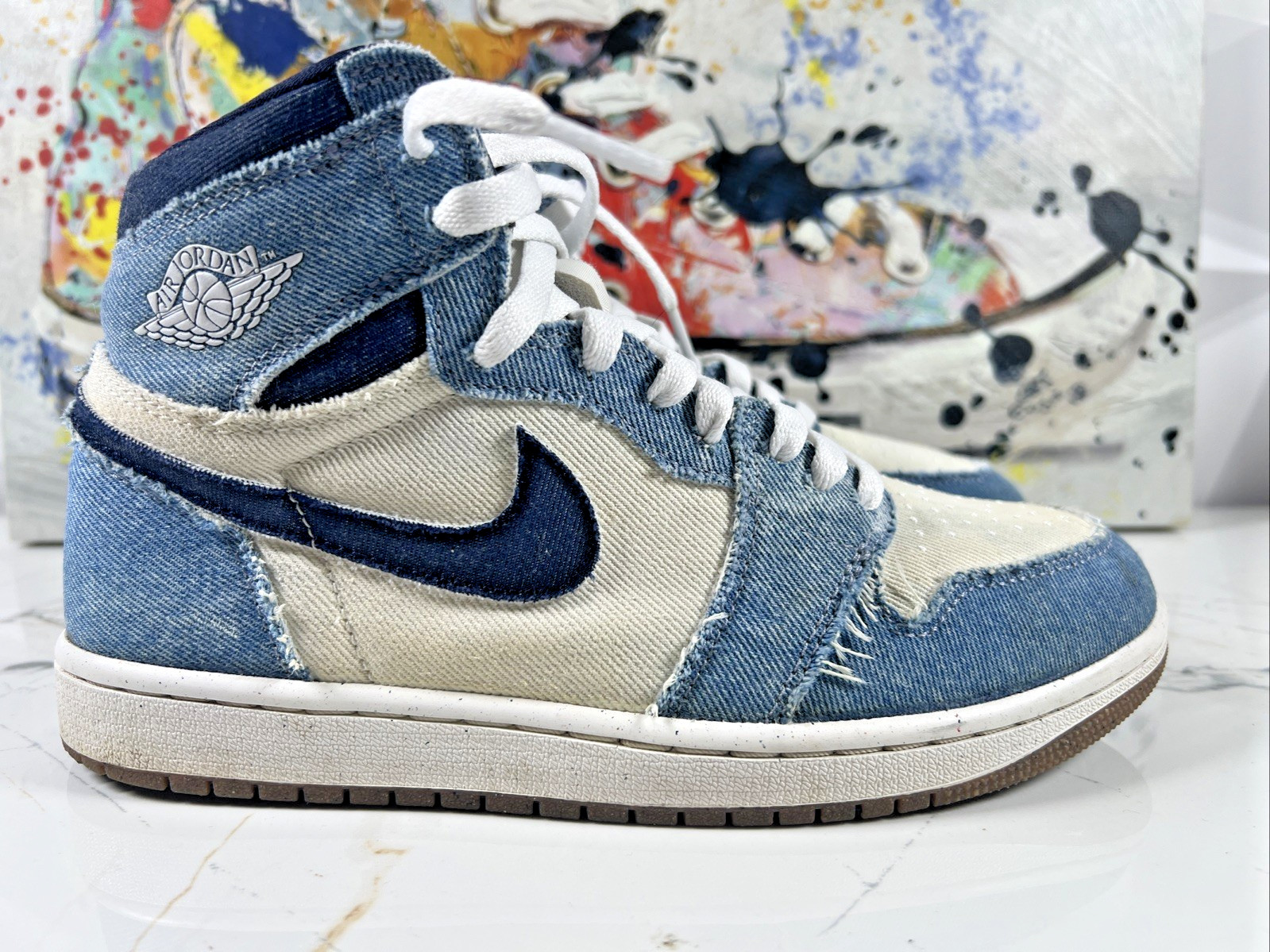Nike Air Jordan 1 OG High Denim FQ2947-100 Mens 7 Womens 8.5 🔥 DENIM DRIP