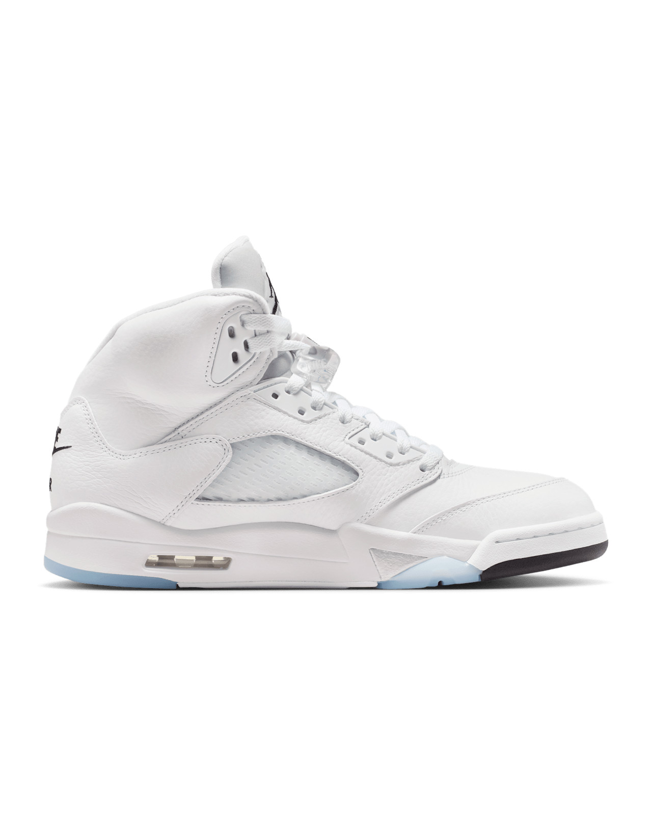 Nike Air Jordan 5 Retro OG White Black Metallic Silver HQ7978-103 Men’s Size NEW