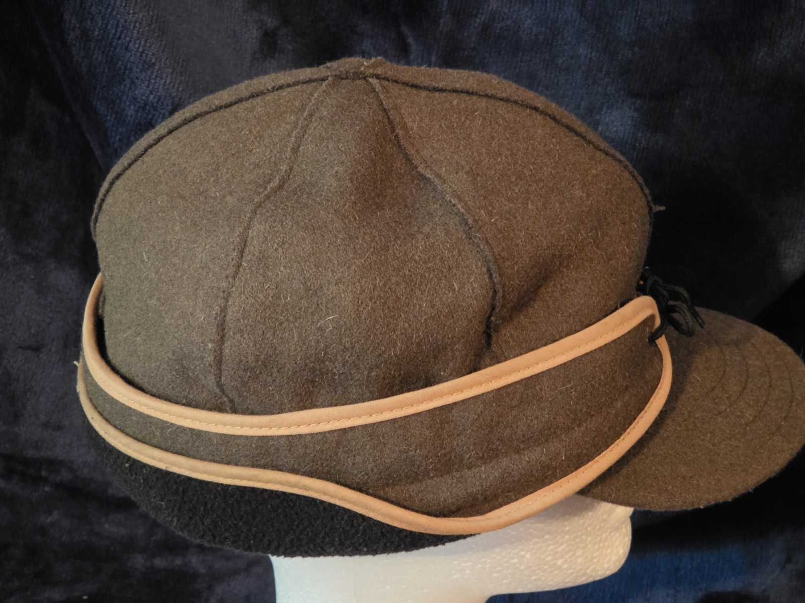 Stormy Kromer Original 1903 Wool Cap Hat Green Size 7 5/8 USA 80% Wool