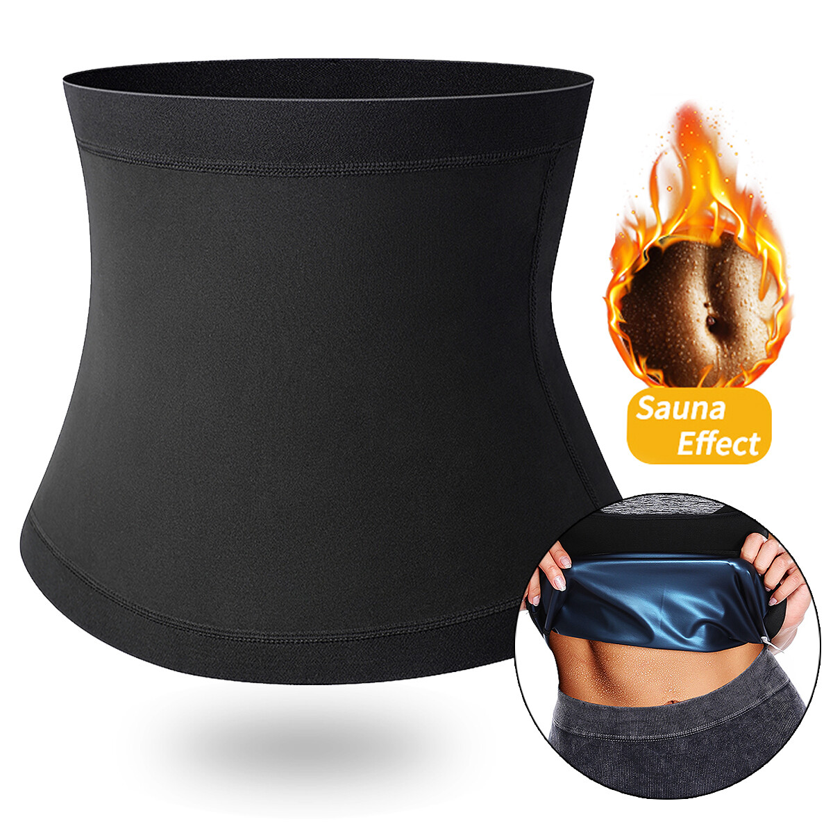 Waist Trimmer For Women Weight Loss Sauna Trainer Wrap Sweat Belt Stomach Shaper