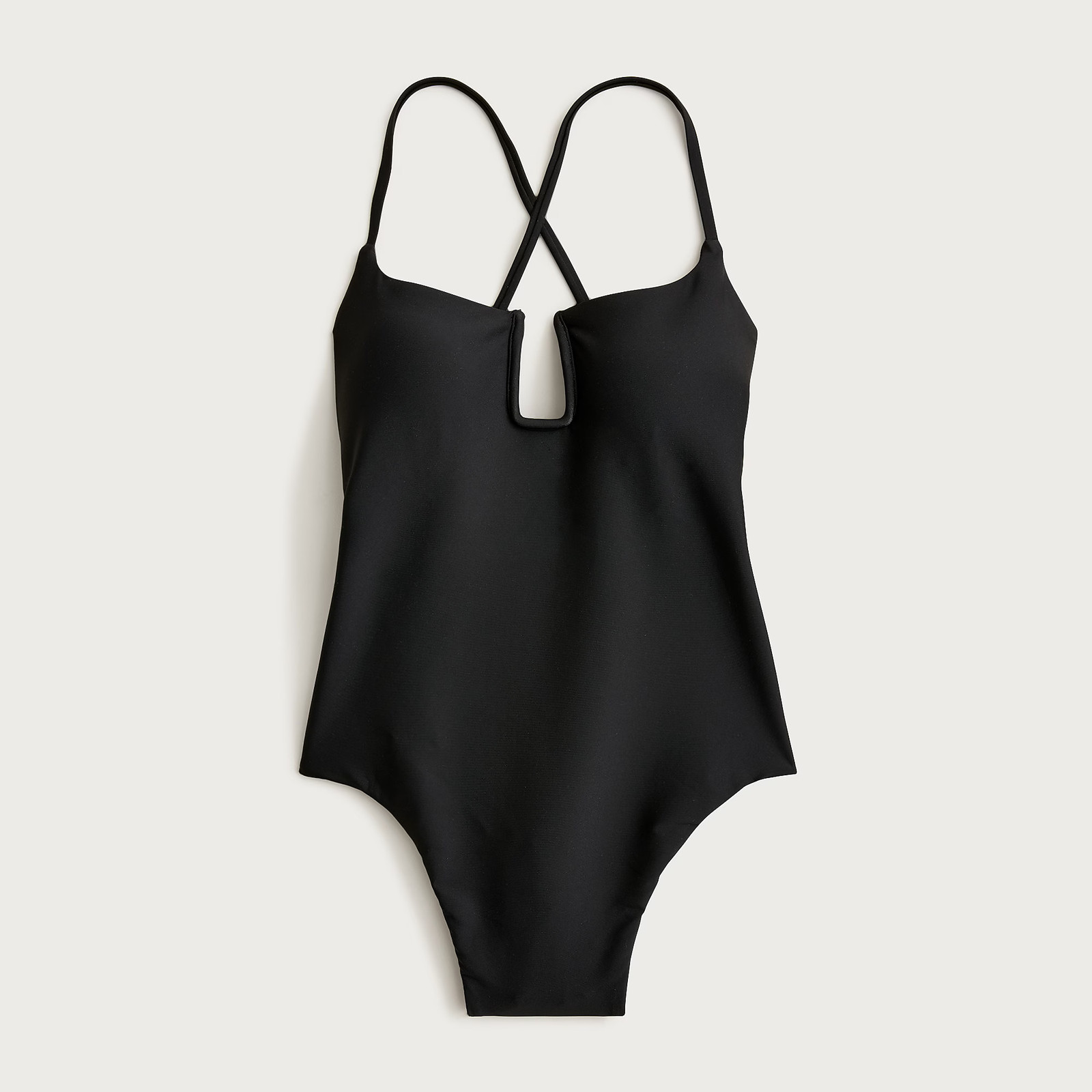 New JCREW Size 8 Mira One-Piece Swimsuit in Classic Sculpt Black $138 CJ787