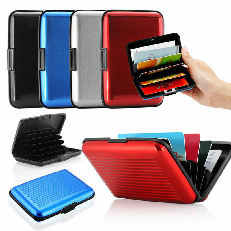 Aluminum Metal Pocket Business ID Credit Card Wallet Holder Waterproof Case Box