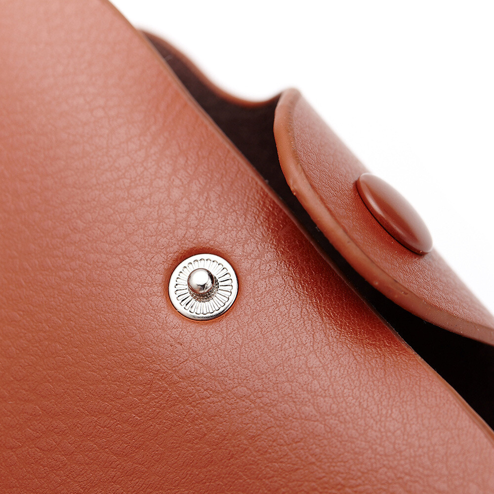 RFID Credit Card Holder for Women Men Small Leather Money Card Bag with Hasp USA