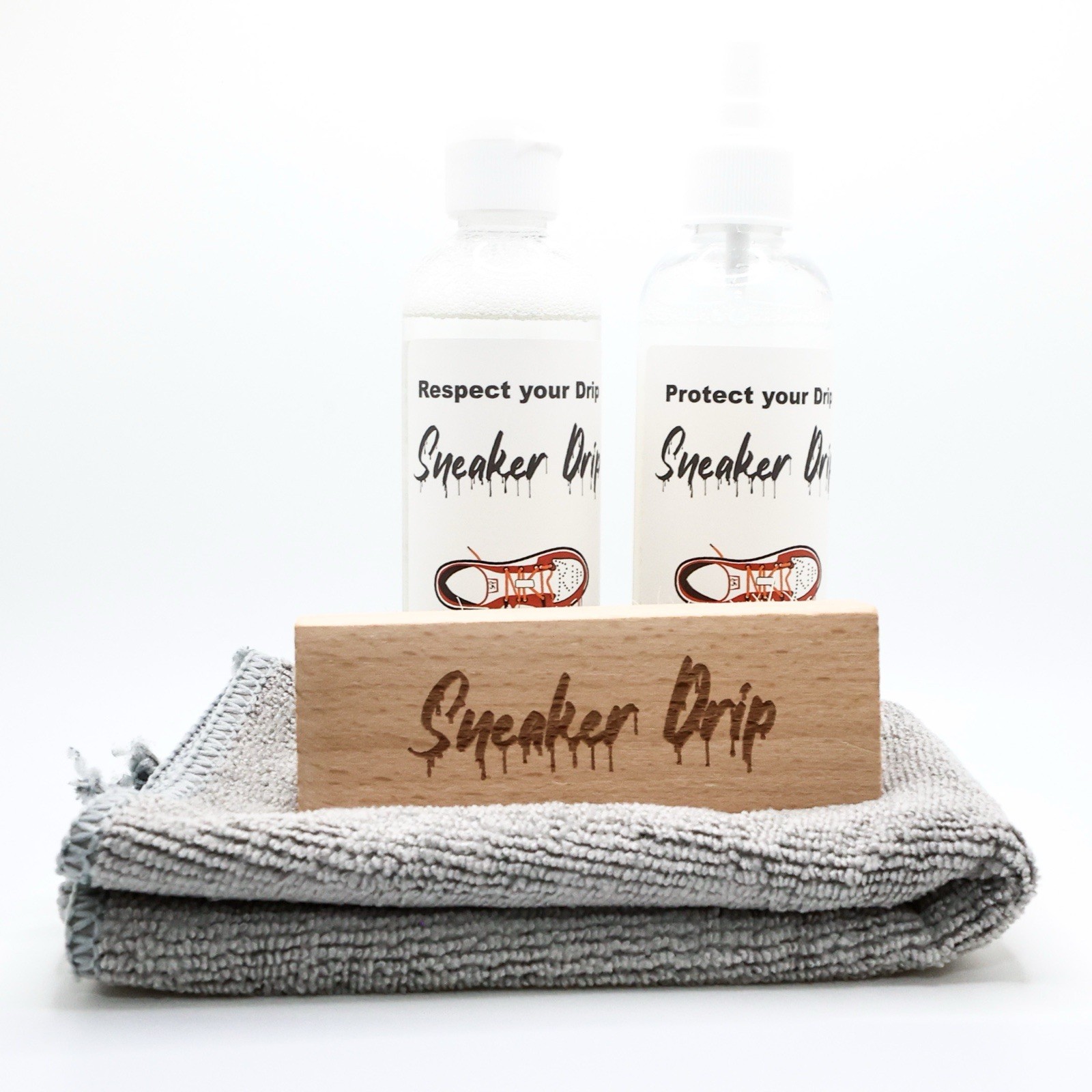 Sneaker Drip Sneaker Cleaning Kit 4oz Solution, Brush, Towel + Water Repellent