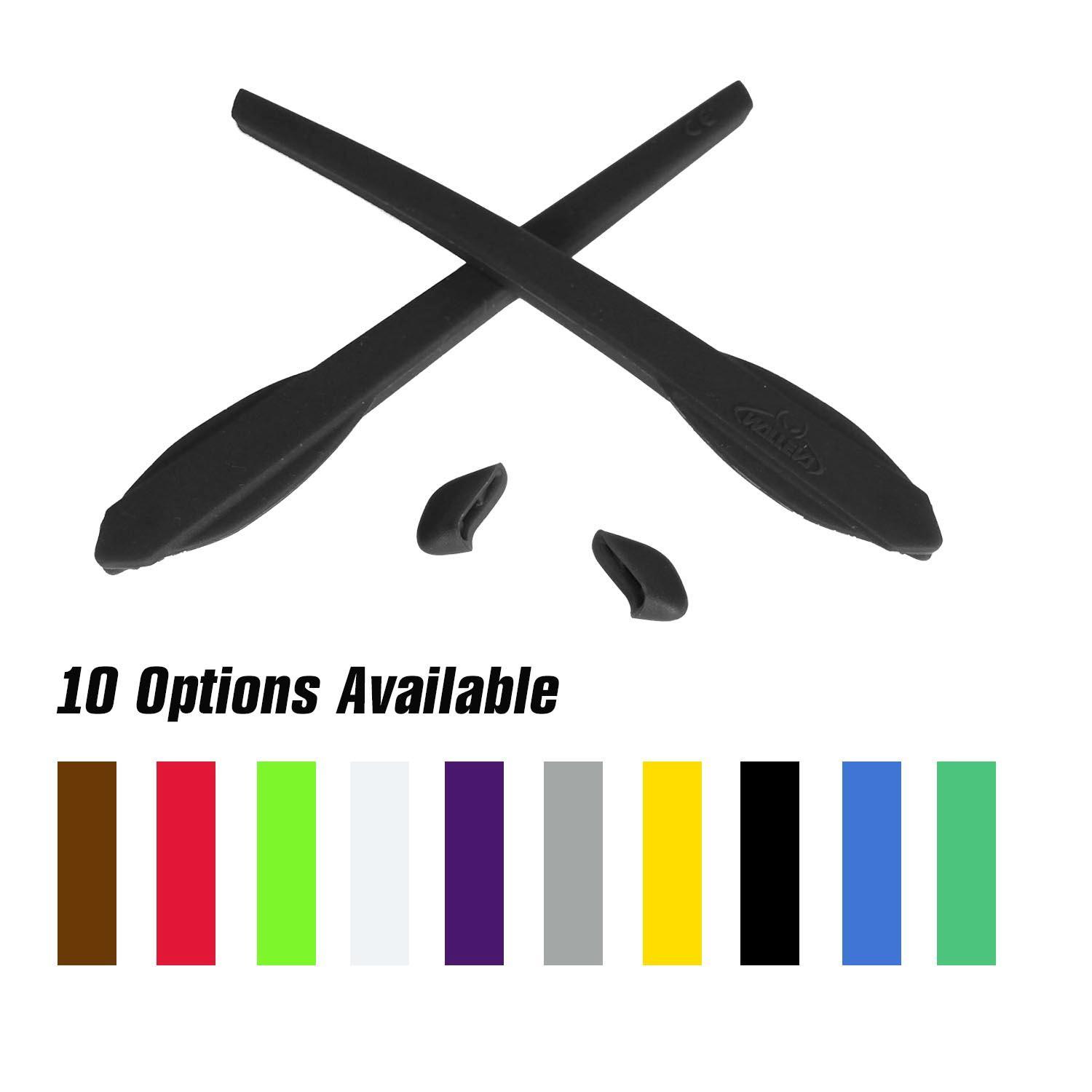 Walleva Rubber Kit For Oakley Flak 2.0/Flak 2.0 XL Sunglasses- Multiple Options