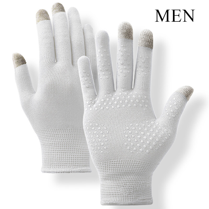Anti-Slip Gloves Unisex UV Sun Protection Driving Touch Screen Thin Mittens UK