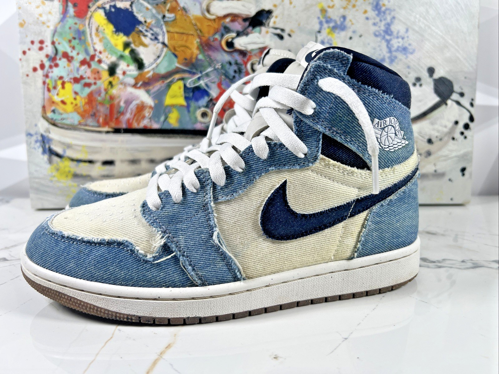 Nike Air Jordan 1 OG High Denim FQ2947-100 Mens 7 Womens 8.5 🔥 DENIM DRIP