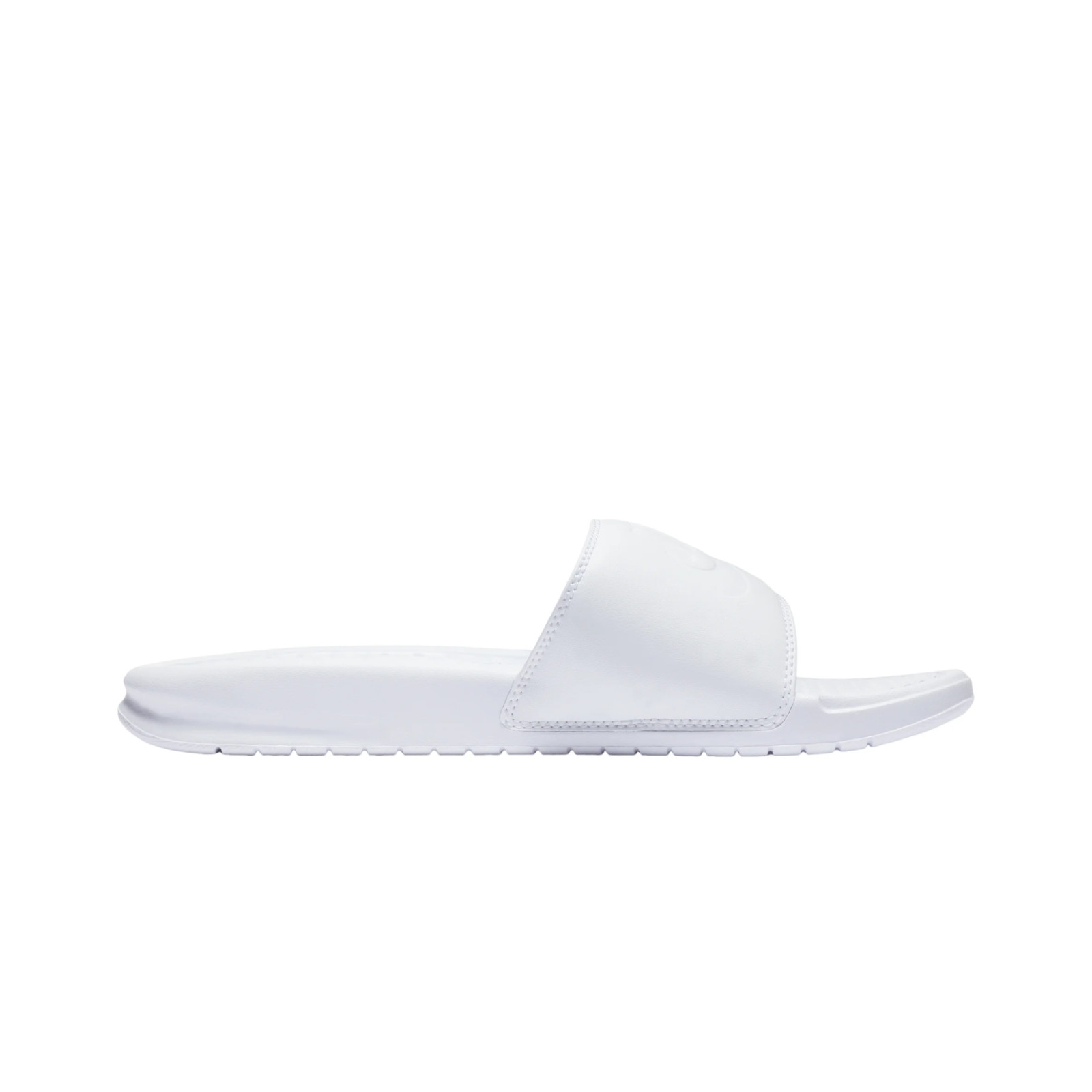 Nike Women’s Slides Benassi JDI All White Slip On Sandals 343881-115 Size 10-11