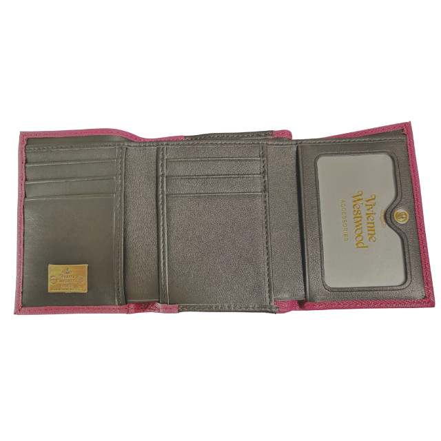 Vivienne Westwood Gamaguchi threefold wallet Color Wine Red 11cm × 9cm × 3cm　