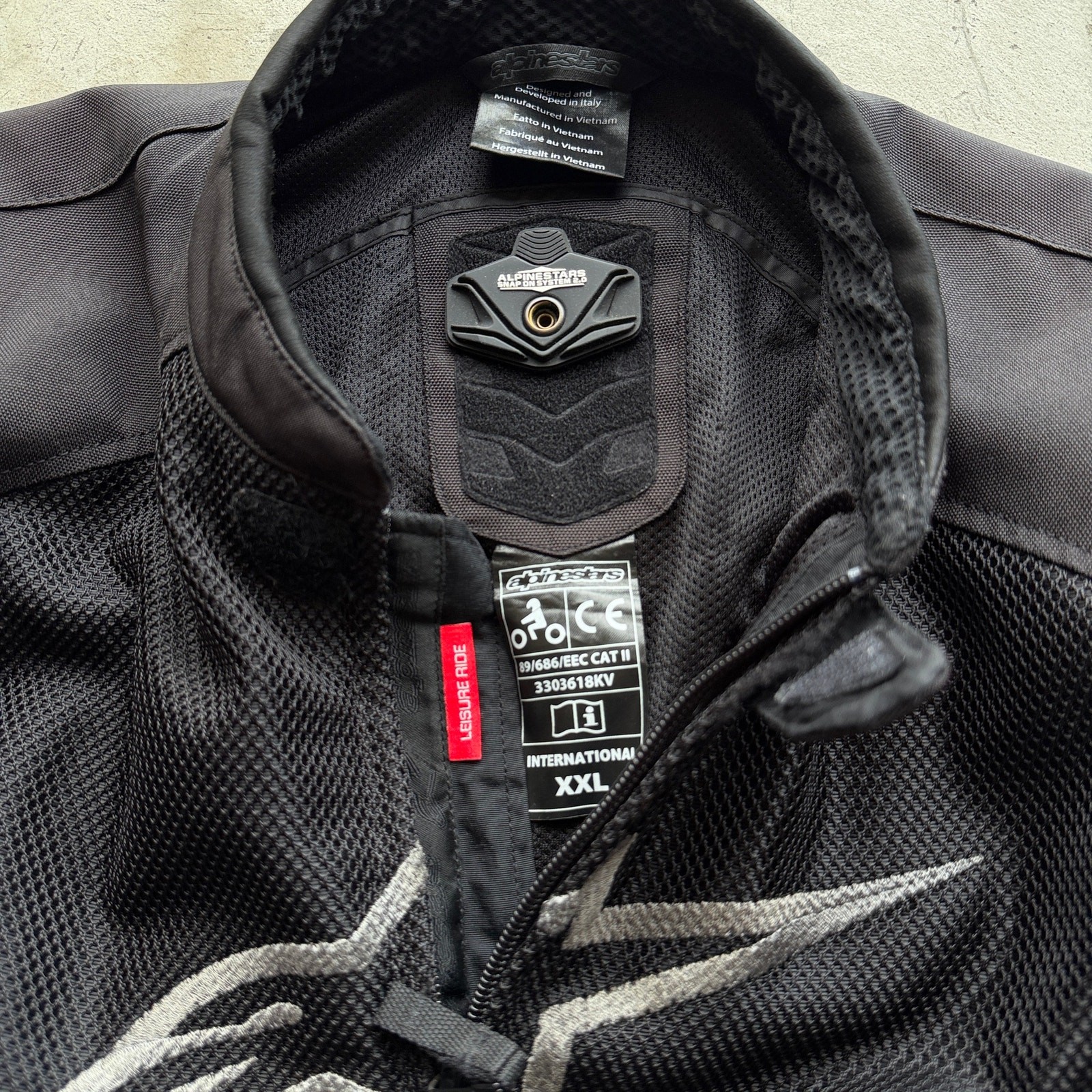 Alpinestars T-Faster Air Mesh Motorcycle Jacket XXL Black