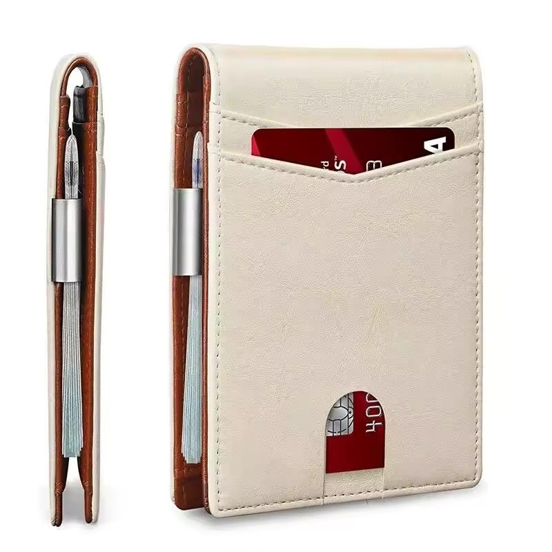 Men’s Slim PopUp Bifold Carbon Fiber Wallet, RFID Blocking, Money Clip, Men Gift