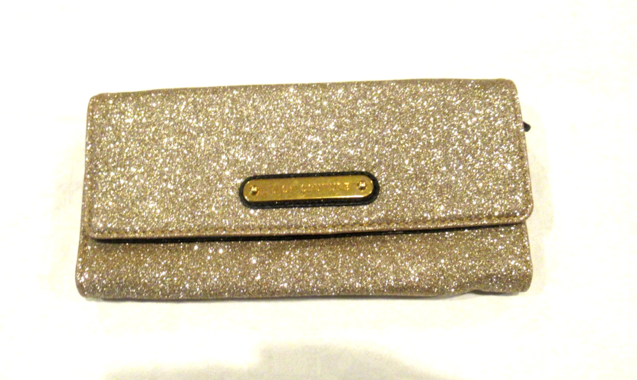 Juicy Couture gold sparkle wallet, 8.5 inches