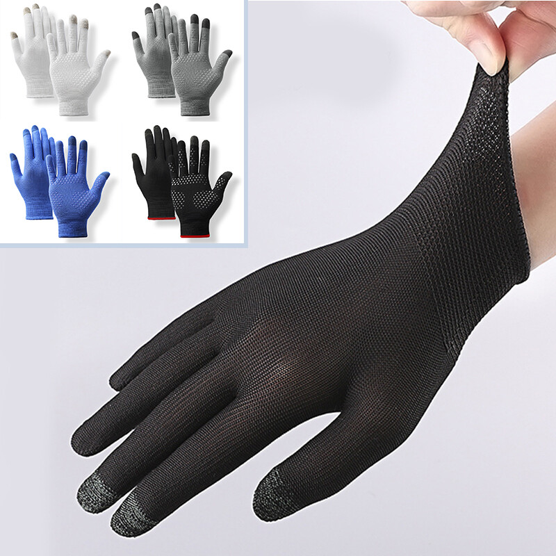 Anti-Slip Gloves Unisex UV Sun Protection Driving Touch Screen Thin Mittens UK