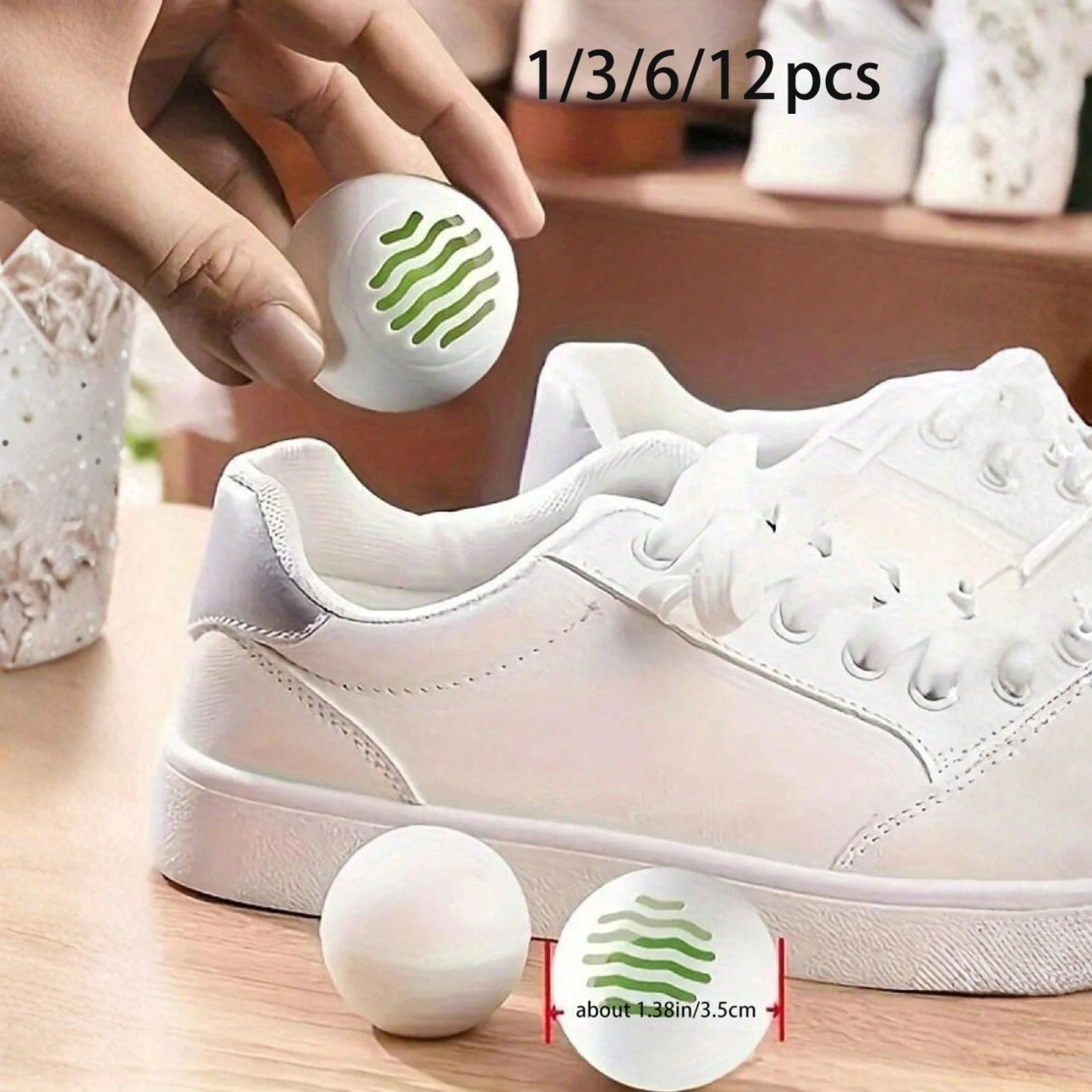 6PCS Shoe Deodorizer Balls Sneaker Lockers Odor Eliminator Scent Balls Shoe Care
