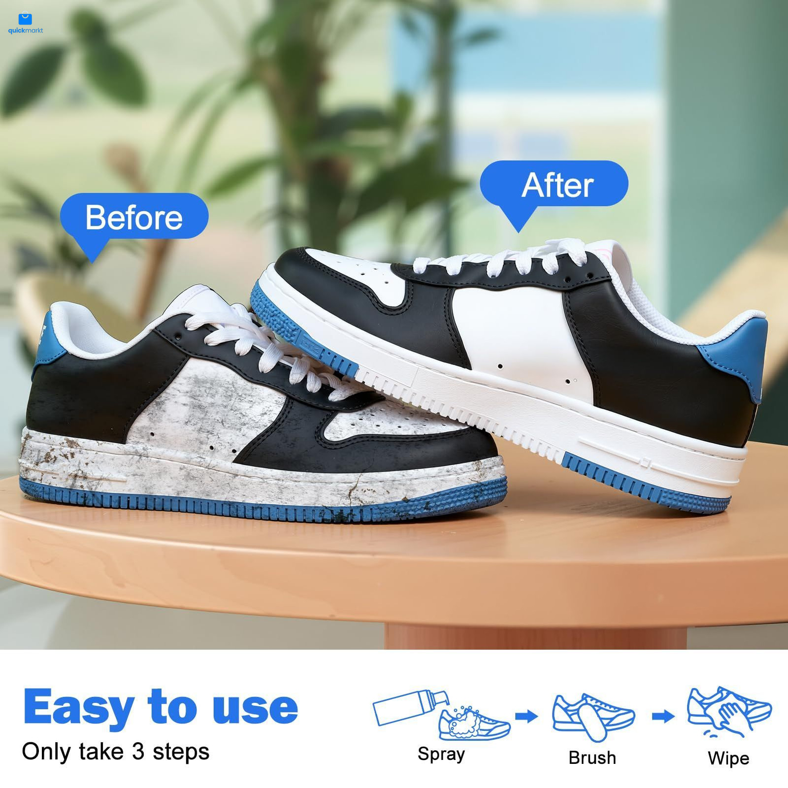 Coklean Foam Shoe Cleaner, White Sneaker Cleaner Kit for Standard, 1 Pack