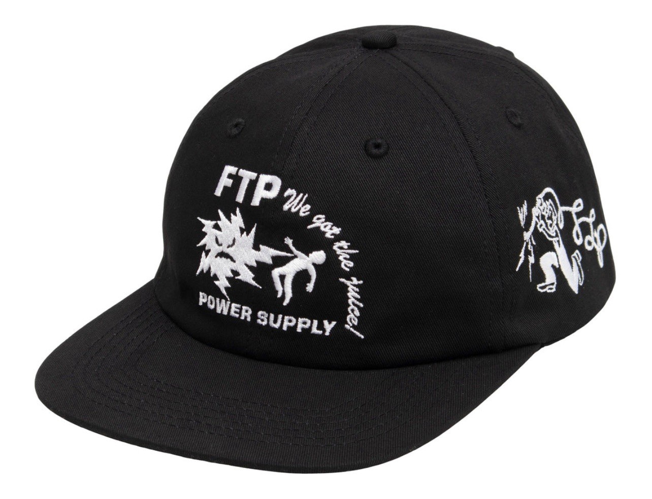 FTP Power Supply 6 Panel Hat Black BRAND NEW Snapback Cap