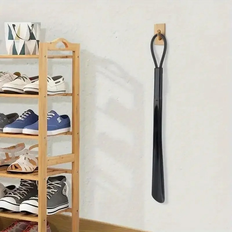 1PC Extra Long Flexible Plastic Shoe Horn – No Bending, Durable Shoe Spoon Assis