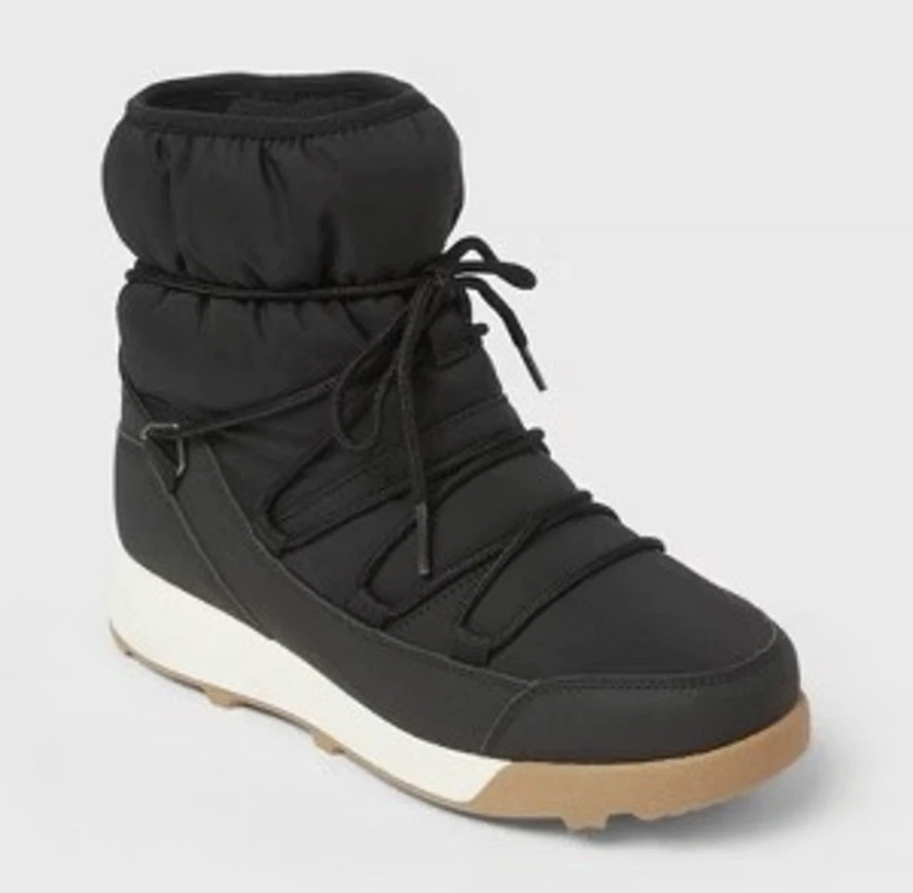 All in Motion Cara Winter Boots Women 7 Memory Foam Water Proof Black Rain Snow
