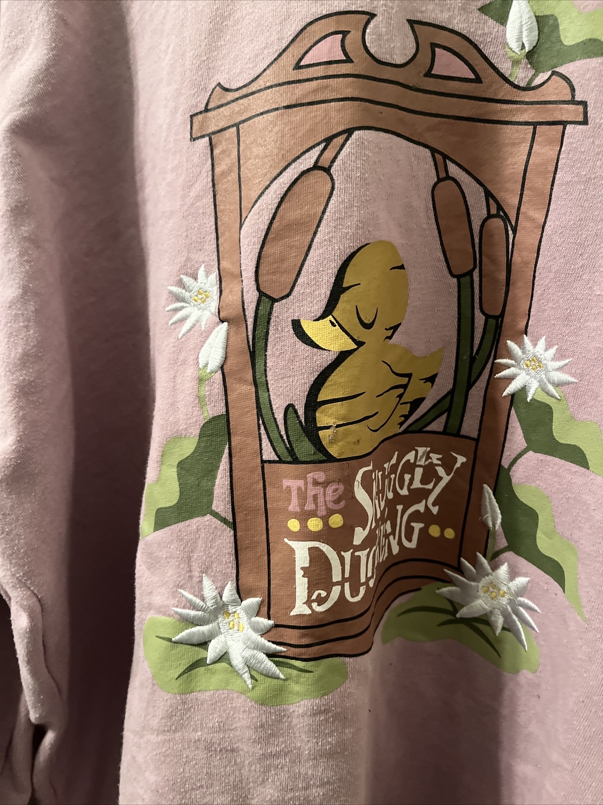 Disney Princess Women’s Sweatshirt Snuggly Duckling Size Unknown Pink