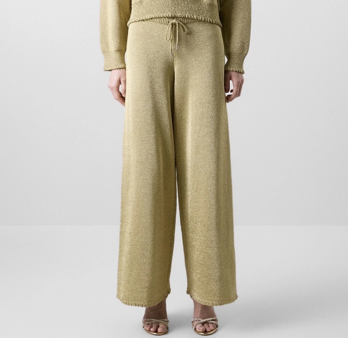 Gap x Cult Gaia Metallic Gold Lounge Pants Women’s Size XS-L