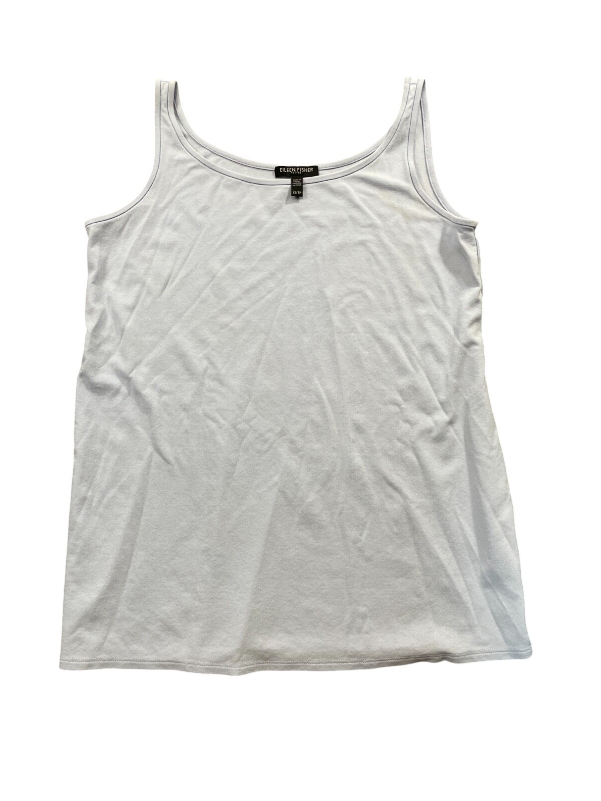 Eileen Fisher XS Petite Light Purple Tank 100% Silk (very light stain, see image