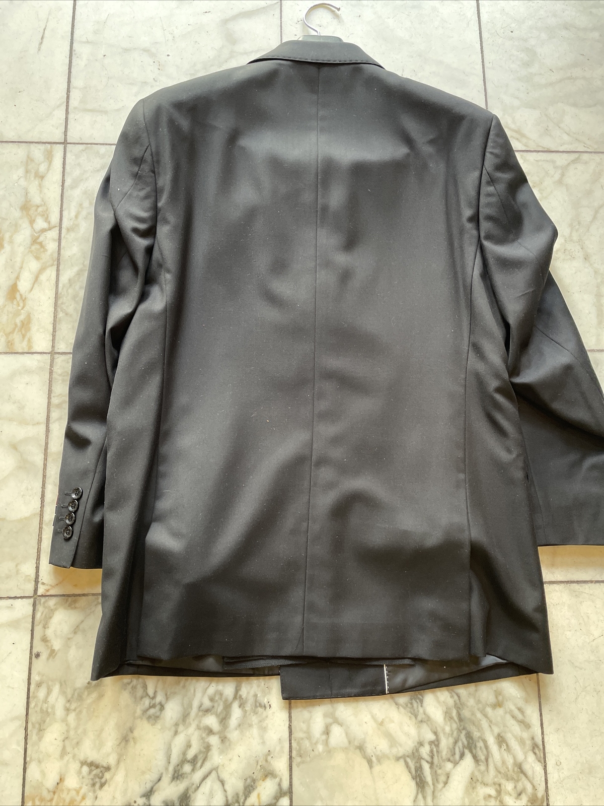 NWT Men’s Black Double Breasted Suit Apollo King Size 48L